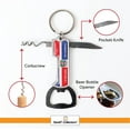 thumbnail image 6 of SandT Collection Multifunctional Bottle Opener Metal Keychain Corkscrew Keychains for Adult-Set of 3, 6 of 6