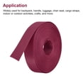 thumbnail image 4 of Uxcell Flat Nylon Webbing Strap 1 inch 15 Yards Dark Red for Backpack, Luggage-rack, 4 of 4