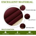 thumbnail image 3 of Amay Blackout Double Pinch Pleated Curtains Panel Wine Solid, 84 Inch Wide by 84 Inch Long- 1Panel, 3 of 6
