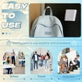 thumbnail image 6 of GASTROPOD High School Backpacks,Large Capacity Cute Backpacks,Curved Shoulder Straps Backpack for College for School and Short Trips Without Pendant,Off-White, 6 of 6
