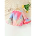 thumbnail image 4 of Bagilaanoe Little Girl Fall Sweatshirts Toddler Letter Rainbow/Tie Dye Print Long Sleeve Pullover 3T 4T 5T 6T 7T 8T Kids Casual Tees Tops  Clothes, 4 of 8