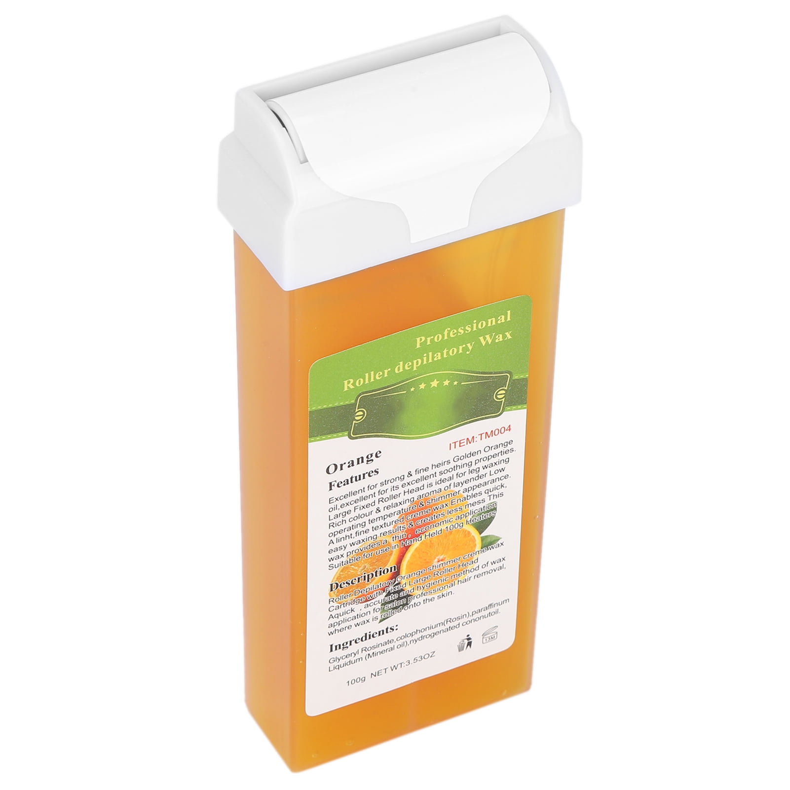 Depilatory Wax Roller, Roll On Wax Safe Ingredients For Home Use Orange