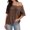 1-Coffee, variant on Casual Solid Color off the Shoulder Tops for Women Oversized Short Sleeve Loose Fit Tshirts Summer Basic Tee Fashion Early Autumn Clothes Soft Comfy for Daily Wear 1-Coffee S
