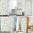 thumbnail image 5 of Shower Curtain Bathroom Set Spring Green Leaf Vine Bird Waterproof Fabric Shower Curtains with Grommets&Hooks, Country Plant Privacy Bath Curtain for Bathtub 60x72in, 5 of 9