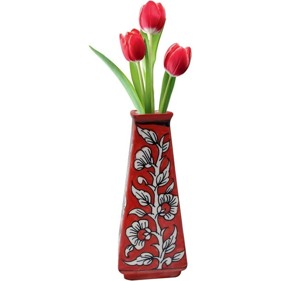 India Meets India Handicraft Ceramic Flower Pots Ceramic Planter Plant Pots Indoor Outdoor Planter, Best Gifting, Made by Awarded Indian Artisans