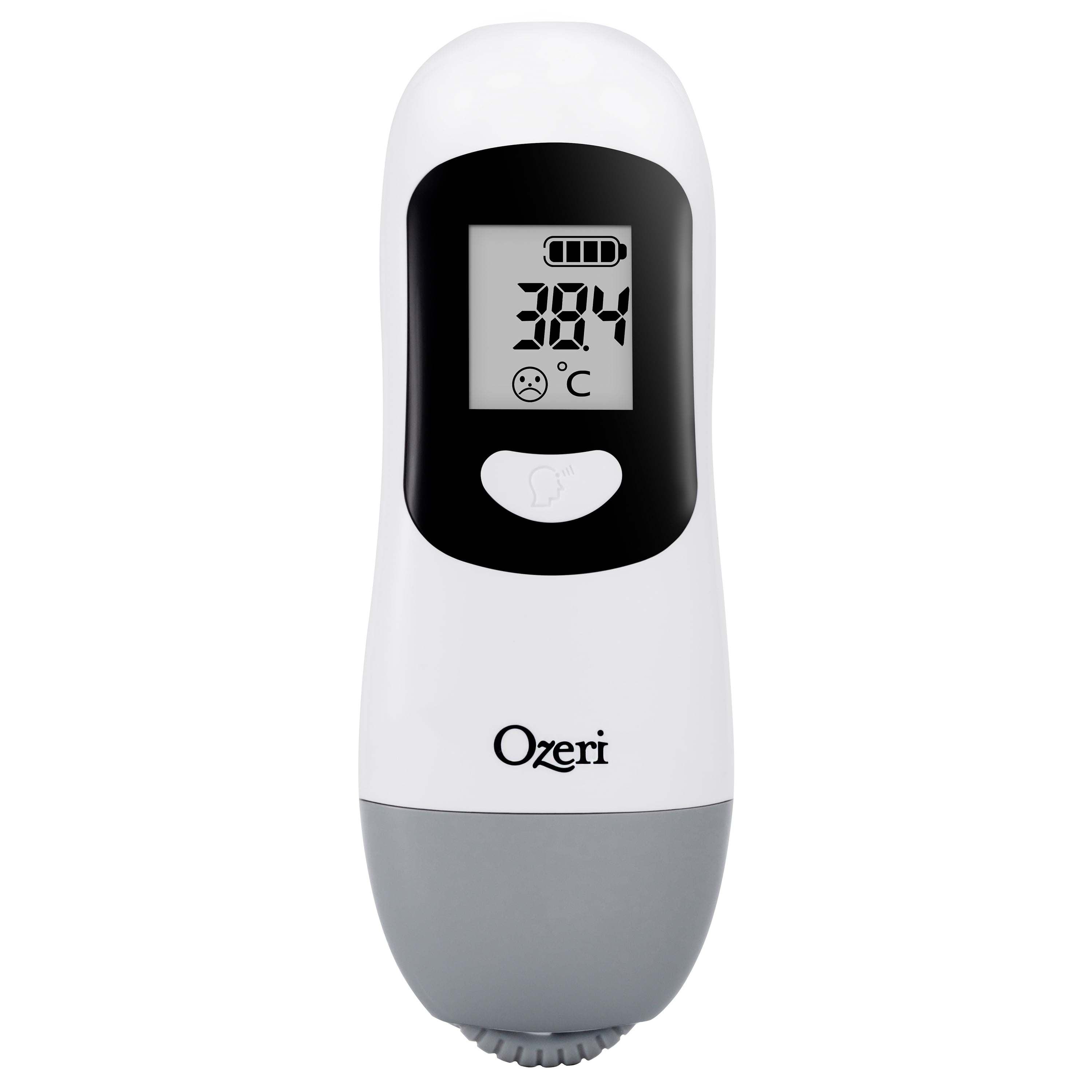 Ozeri Forehead Thermometer, ISO 80601-2-56 Medical-Grade with Silent Fever Alarm and Battery-Free Kinetic Activation