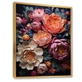 thumbnail image 2 of Designart "Rhododendron Magenta Showcases I" Floral & Botanical Floater Framed Wall Decor, 2 of 7