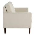 thumbnail image 6 of Grayburn Mid-Century 2-Cushion Loveseat in Cream Fabric, 6 of 9