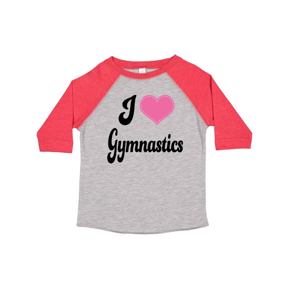 Inktastic I Love Gymnastics Girls Toddler T-Shirt