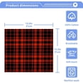 thumbnail image 4 of Coolnut 2 Pack Red Black Plaid Pure Cotton Washcloths 12 x 12 Inch Reusable Absorbent Soft Cotton Face Towels Fingertip Towels Set for Gym Towels,Hotel and Spa Wash cloth, 4 of 7