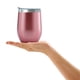 thumbnail image 5 of Vaso de acero inoxidable con aislamiento al vacío | Taza de viaje de 360 ml | Aislamiento de doble pared que mantiene el calor y el frío | Tapa antiderrames | Compatible con portavasos de coche |, 5 of 7