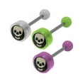 thumbnail image 1 of Skull Head Logo Barbell Tongue Ring, 1 of 3