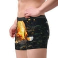 thumbnail image 2 of Sikiie Golden Koi And Treasure Print Men's Boxer Briefs, Elastic Waistband Boxer Briefs Leggings-XX-Large, 2 of 5