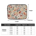 thumbnail image 2 of Wildflower Floral Laptop Sleeve Bag Compatible With MacBook Air / Pro iPad MateBook Tablet Surface HP Lenovo Dell ASUS Acer Laptop Computer Protective Size: 15 inch, 2 of 5