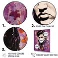 thumbnail image 3 of Designart "Presley In Purple Portrait" Pop Art Floater Framed Canvas Art Print, 3 of 5