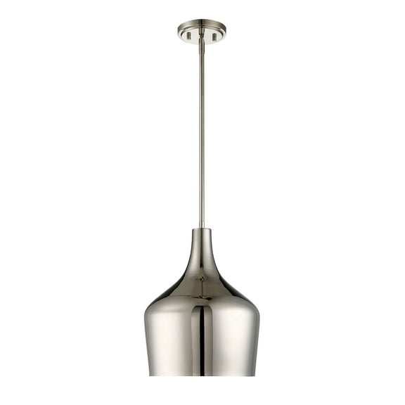 Trade Winds Lisa Metal Pendant Light in Polished Nickel