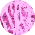 thumbnail image 1 of Ahgly Company Indoor Round Abstract Pink Modern Area Rugs, 8' Round, 1 of 4