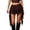 Brown, variant on Unir Women Multi-Layer Floral Lace Ruffle Mini Skirt Wide Elastic Waist Irregular Asymmetrical Side Drape Western Festival Casual Short Bottom 1PC XS-L Plus Size Friendly