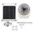 thumbnail image 3 of Wosthever Ventilador de escape con panel solar, ventiladores USB profesionales impermeables, pequeños para exteriores, para pícnic, carpas, 3 of 6