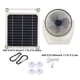 thumbnail image 4 of Advancent Ventilador de escape de panel solar Ventiladores USB a prueba de agua Ventilador de teléfono Ventilador de alta eficiencia para carpas, 4 of 6