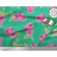 thumbnail image 3 of Soimoi Poly Georgette Fabric Leaves & Berries Fruits Printed Fabric 1 Yard 52 Inch Wide, 3 of 6