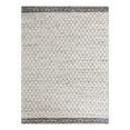 thumbnail image 3 of Unique Loom Chindi Trellis Collection Area Rug - Sand (9' x 12' Rectangle Ivory/Navy Blue), 3 of 7