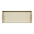 thumbnail image 6 of Kate and Laurel Lipton Modern Narrow Tray, 10 x 24, Sand, Midcentury Serving Tray for Storage and Display, 6 of 8