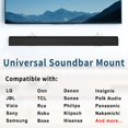 thumbnail image 2 of Paquete de 2 soportes de estante universales para barra de sonido notiela, 2 of 7