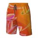 thumbnail image 4 of Fotbe Orange Flower Psychedelic Trajes de Baño Estampados para Hombre, Shorts de Verano de Secado Rápido, Ropa de Playa, Bañadores-3X-Large, 4 of 6
