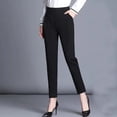 thumbnail image 5 of Pantalones de mujer para mujer, leggings de cintura alta, ropa de primavera y otoño de 2022, pantalones casuales de alta moda con elástico, 5 of 5