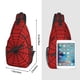 thumbnail image 4 of Mochila bandolera YANGDADA Red Spider Web Unisex, 4 of 5