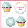 thumbnail image 5 of Linternas de papel colgantes para cupcakes de 12 pulgadas, linternas de papel colgantes para donas, decoraciones para fiestas, postres de donas para bebés (3 piezas), 5 of 5