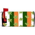 thumbnail image 2 of Coolnut Magnetic Mailbox Cover, Abstract St Patrick Day Shamrock Pattern Post Mail Box Cover Mail Wraps Cover, Oversize 25.4" L x 20.78" W, 2 of 5
