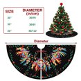 thumbnail image 3 of Falda redonda IDNUYIA con forma de árbol de Navidad, estilo étnico mexicano, 120 cm, 3 of 7