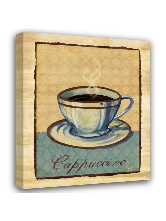 Paul Brent 26x31 Gallery Wrapped Canvas Wall Art Titled - Coffee Club IV