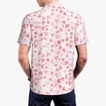 thumbnail image 3 of Balery Cute Hand Drawn Hearts Printed Men’s Short Sleeve Polo Shirt, Midweight Men's Shirt,Golf Polo shirts -4X-Large, 3 of 8