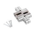 thumbnail image 2 of Invisible Hinge,180 Degree Zinc Alloy Cabinet Hidden Hinges Cross Hinge Ultimate Reliability, 2 of 2