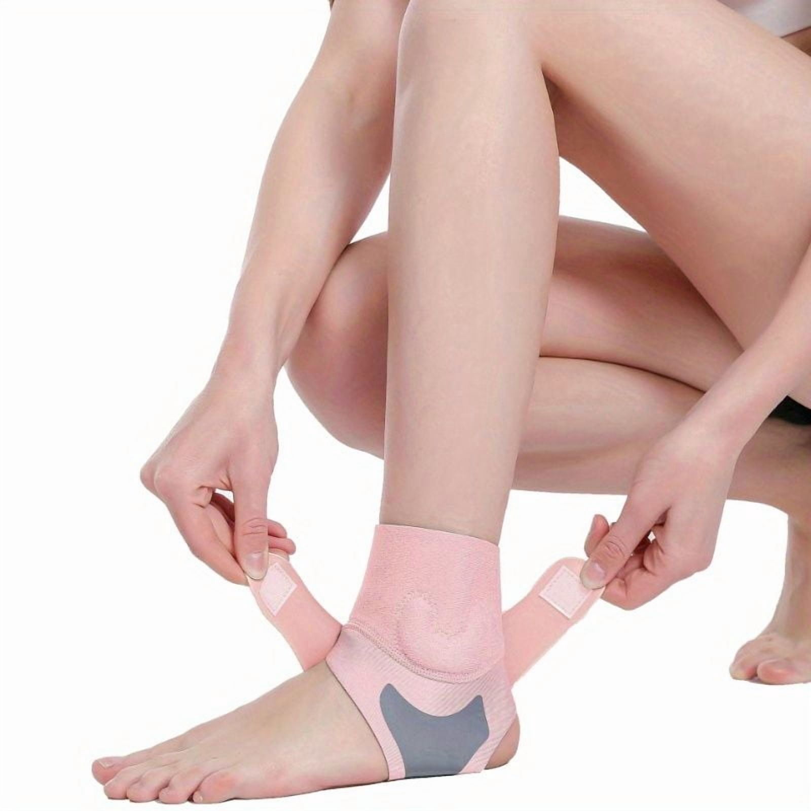 Universal Adjustable Ankle Brace - Breathable & Silicone-Enhanced Support - Durable Neoprene Foot Sleeve for Unisex - Customizable Fit for Sports