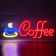 thumbnail image 1 of 1 unidad de neón LED café neón carta arte de pared señal de luz de neón Linda lámpara de neón para cafetería Bar Club fiesta Deco regalo decoración de fiesta, 1 of 3