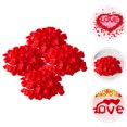 thumbnail image 4 of CIMAXIC Mariage 1 Ensemble Pétales de Rose Artificiels Accessoires de Fête de Mariage Faux Pétales de Rose Rouges Dispersions de Table Fausse Rose, 1.77"X1.77"X0.04 Pouces, 4 of 5