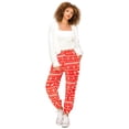 thumbnail image 4 of Cali1850 Women's Minky Joggers Sweatpants Bungee with Elastic Drawstring Waistband Soft Comfy Fuzzy Pants with Pockets, 4 of 7