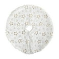 thumbnail image 2 of Mecorevxz Faux Fur Christmas Tree Skirt 15in,Xmas White Small Tabletop Christmas Tree Skirt(B), 2 of 7