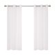 thumbnail image 1 of Cortinas Deconovo blancas puras cortas opacas con ojales para dormitorio, oscurecimiento térmico y aislamiento para sala de estar, 96 x 183 cm, 2 paneles, 1 of 8
