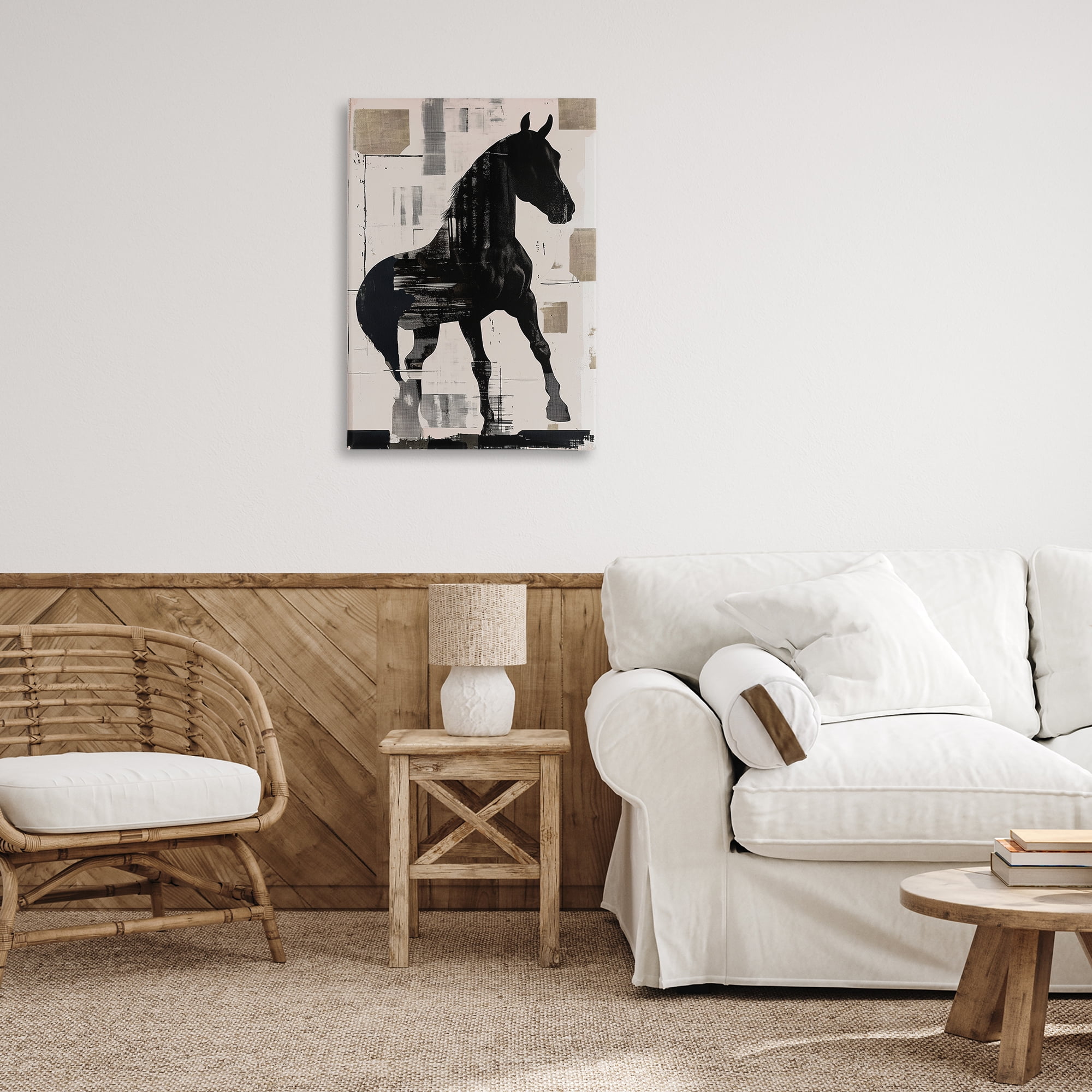 Equinity Horse Silhouette Canvas Wall Art, design by Annabelle Hall