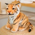 thumbnail image 3 of Plush Tiger Stuffed Animal - Simulated Tiger Plush Toy - Precious Companion - Yellow 9.8 Inches, 3 of 4