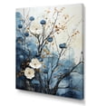 thumbnail image 2 of Designart "Japon Art Blue peaceful Zen Minamlism Landscape II" Floral Wall Art Print, 2 of 5