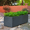 Dark Gray, variant on Ecobo 15.7 inches Eco-Friendly Rectangular Planter Box, Bloco Indoor/Outdoor use, Durable, Versatile & Lightweight, Designed by Brazilian Artisans, Contemporary All-Weather Design – Grey