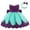 Green, variant on Zwiiyzr Toddler Girls Net Yarn Embroidery Rhinestone Bowknot Birthday Party Gown Long Dresses Headband Suit, Hot Pink, 6 Months