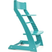 Fornel Heartwood Turquoise Adjustable Wooden High Chair Baby Highchair Solution for Babies and Toddlers Dining Highchair