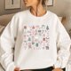 thumbnail image 2 of Mujer Casual Navidad Otoño Invierno Imprimir Sudadera Fleece Térmico O-cuello Manga larga Oversize Top Fridja fksj576, 2 of 7